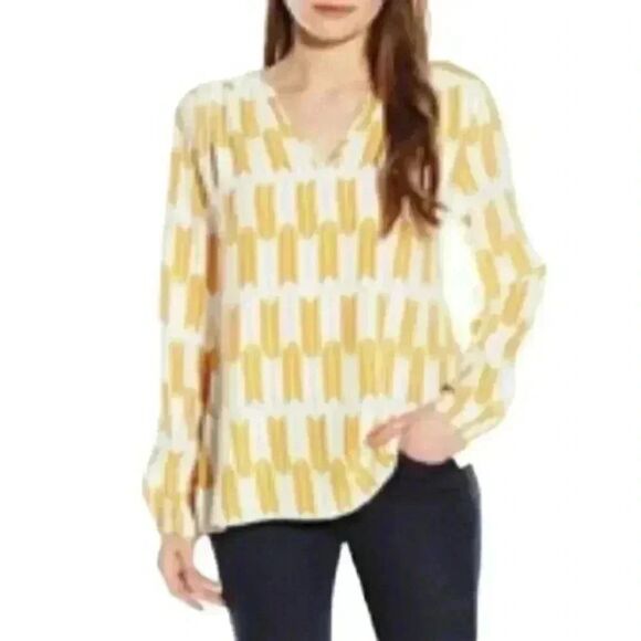 Pendleton Women's Goldenrod Arrow Viscose Top & Skirt NEW - Picture 1 of 11